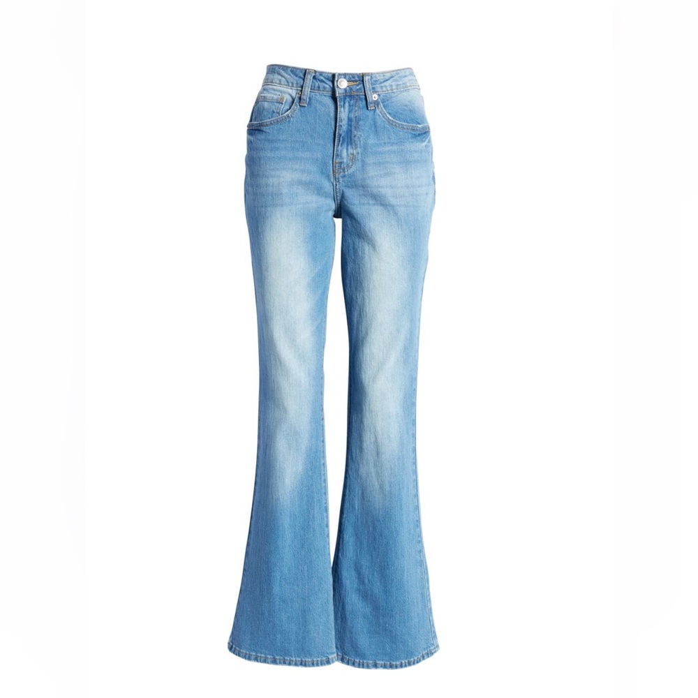 BP High Rise Flare Jeans Light Wash Denim Retro Y2K Size 32